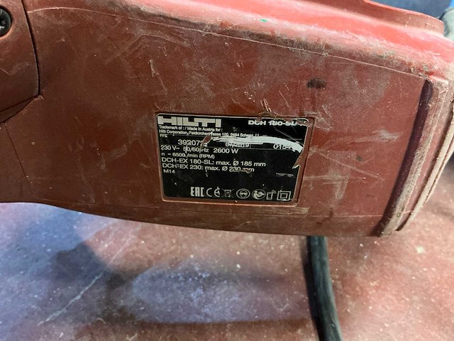 Hilti dch 180-sl sleuvenslijper - afbeelding 3 van  3