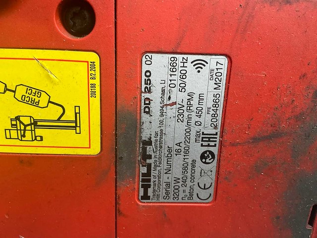 Hilti dd250 kernboormachine - afbeelding 7 van  7