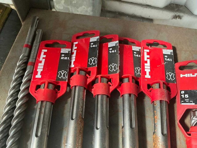 Hilti diverse boren en beitels (10x) - afbeelding 2 van  3