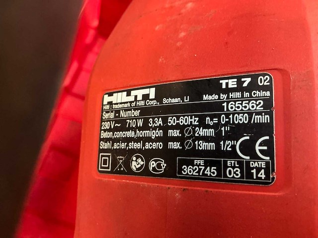 Hilti elektrische boorhamer (2x) - afbeelding 3 van  8
