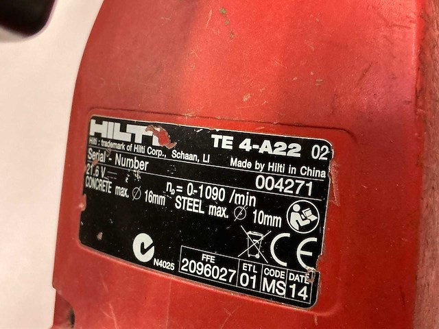Hilti gereedschappen (4x) - afbeelding 7 van  12