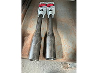 Hilti / makita diverse beitels en aardingspen klopper (5x) - afbeelding 1 van  1