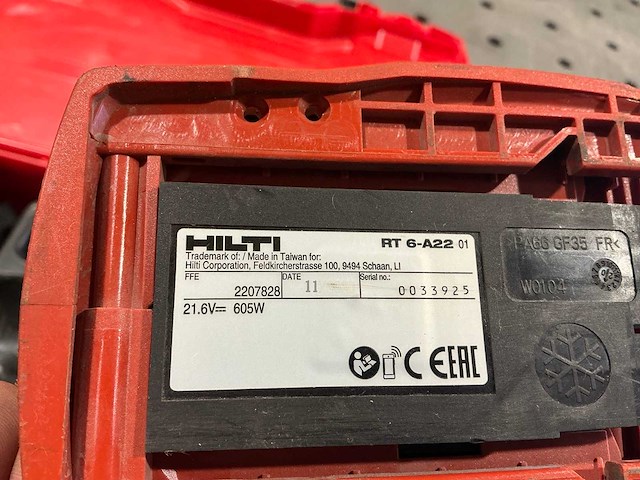 Hilti rt 6-a22 accu popnageltang - afbeelding 4 van  6
