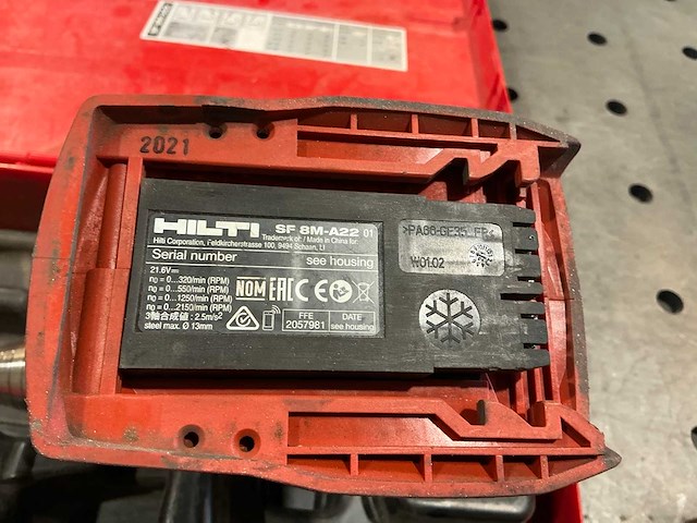 Hilti sf 8m-a22 schroefboormachine - afbeelding 5 van  6