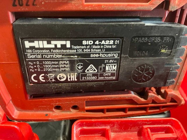 Hilti sid 4-a22 slagschroevendraaier - afbeelding 5 van  6