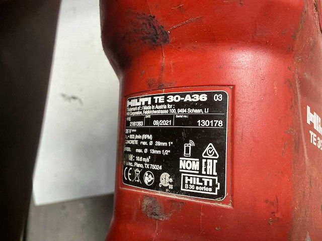 Hilti te 30-a36 boormachine - afbeelding 7 van  7
