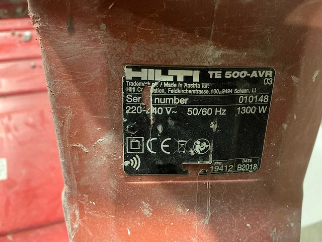 Hilti te 500-avr boormachine - afbeelding 4 van  4