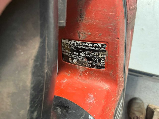 Hilti te 6-a-36 boormachine - afbeelding 7 van  10