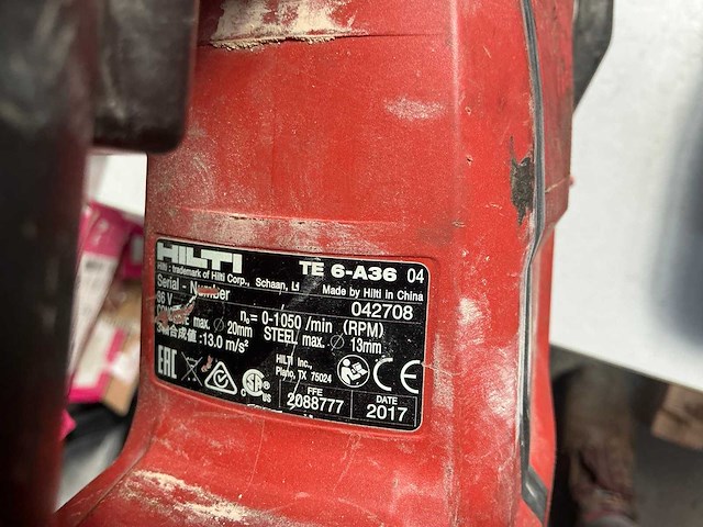 Hilti te 6-a36 boormachine - afbeelding 10 van  10
