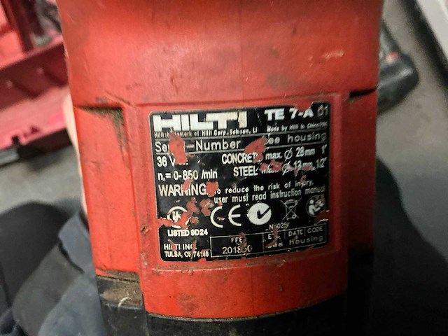 Hilti te-7a boormachine - afbeelding 4 van  7