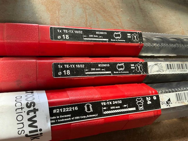 Hilti te betonboor (3x) - afbeelding 2 van  2