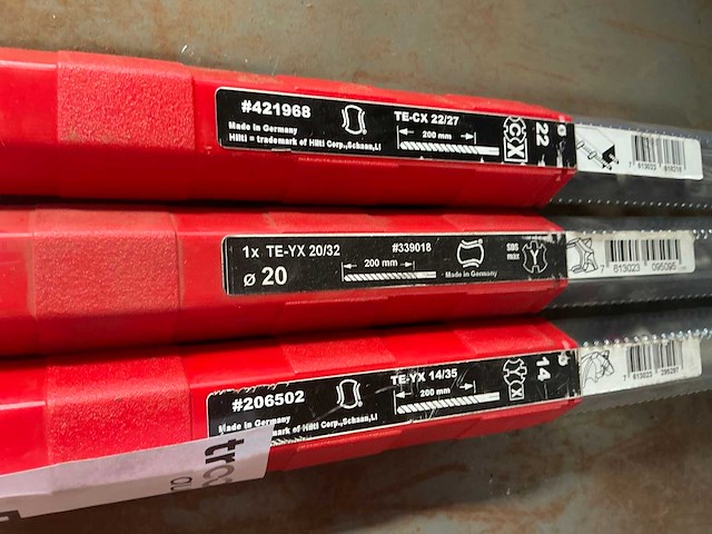 Hilti te betonboor (3x) - afbeelding 2 van  2