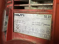 Hilti te22 rotary hammer - afbeelding 2 van  18
