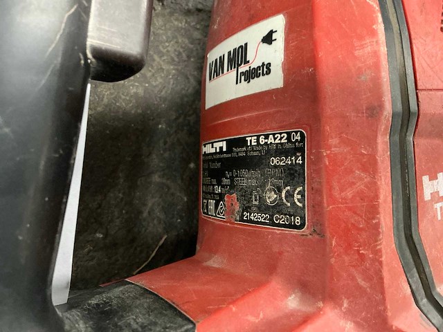 Hilti te6-a22 accu klopboormachine - afbeelding 4 van  5