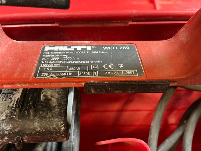 Hilti wfo 280 haakse slijpmachine - afbeelding 3 van  6