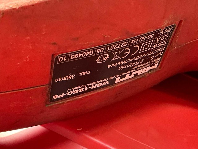 Hilti wsr-1250-pe reciprozaag - afbeelding 2 van  2