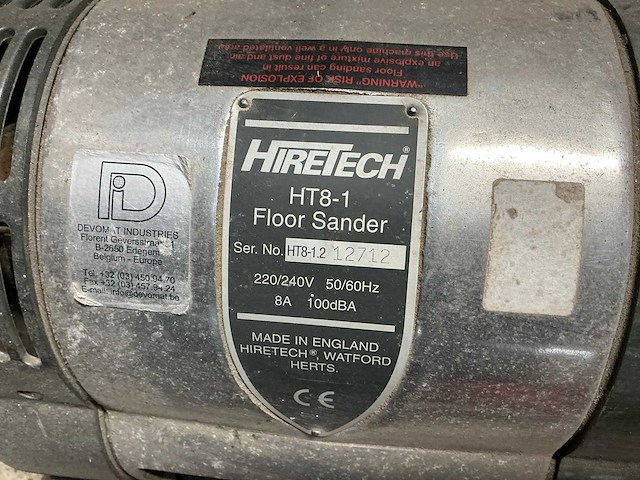 Hiretech ht8-1 walsschuurmachine - afbeelding 6 van  6