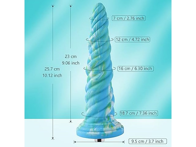 Hismith realistische siliconen dildo met kliclok-systeem - afbeelding 3 van  4