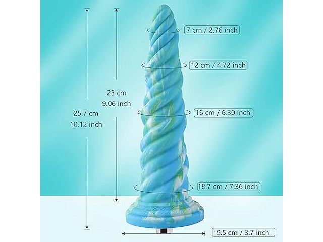 Hismith realistische siliconen dildo met kliclok-systeem - afbeelding 3 van  4