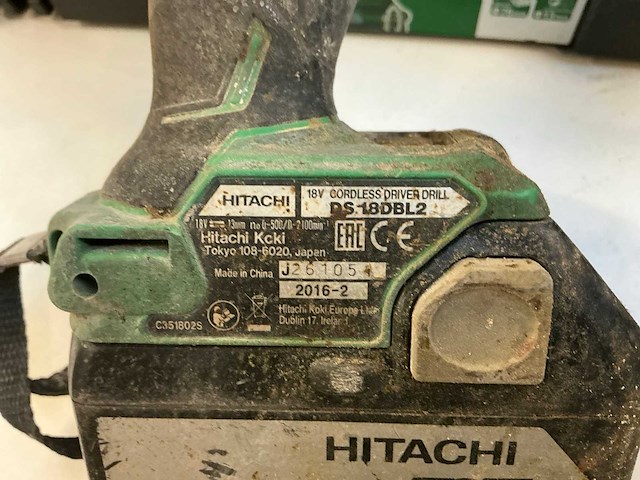 Hitachi accu-schroefboormachine (3x) - afbeelding 5 van  8