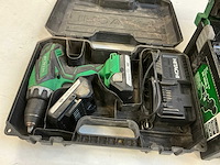 Hitachi accu-schroefboormachine (3x) - afbeelding 6 van  8