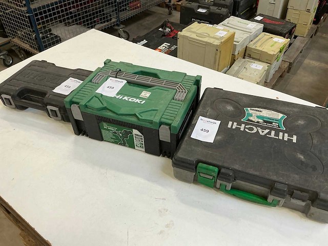 Hitachi accu-schroefboormachine (3x) - afbeelding 8 van  8