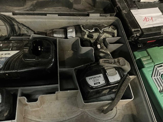 Hitachi accu schroefboormachine - afbeelding 1 van  2