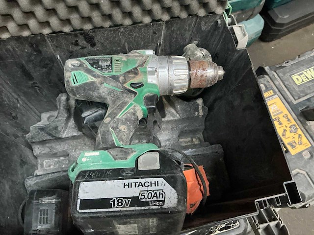 Hitachi accu schroefmachine (2x) - afbeelding 2 van  4