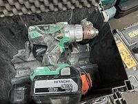 Hitachi accu schroefmachine (2x) - afbeelding 2 van  4