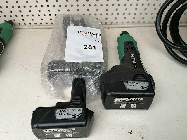 Hitachi accu stiftslijpmachiene + 1 x accuwerklamp - afbeelding 1 van  1