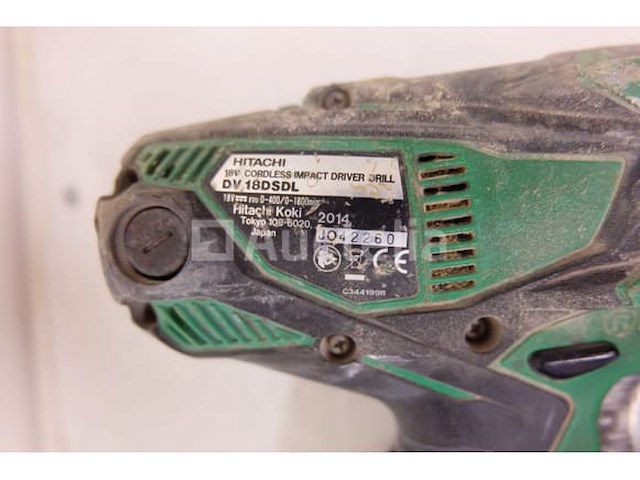 Hitachi batterij-aangedreven boormachine dv18dsdl - afbeelding 4 van  6