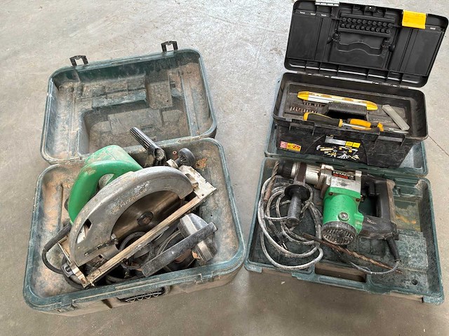 Hitachi boorhamer en cirkelzaag - afbeelding 1 van  17