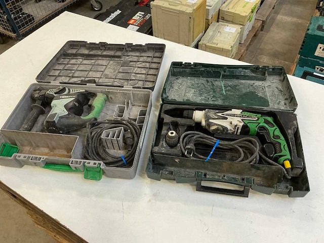 Hitachi boormachine (2x) - afbeelding 1 van  7