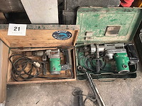 Hitachi boormachine (2x)