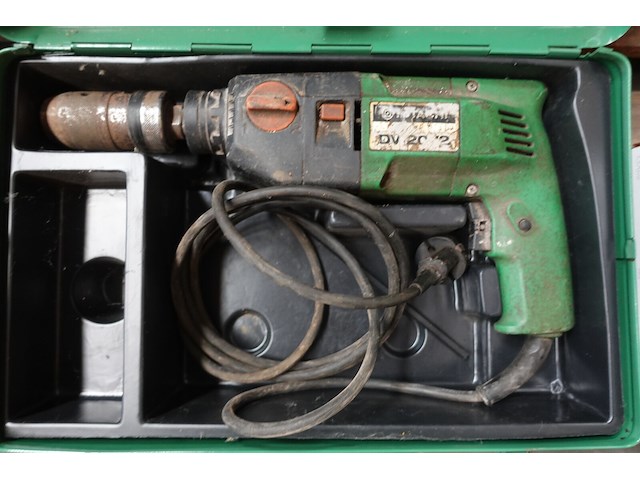 Hitachi boormachine in metalen koffer - afbeelding 3 van  4