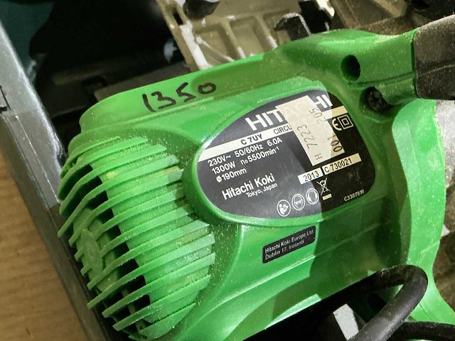 Hitachi c7uy cirkelzaagmachine - afbeelding 2 van  4