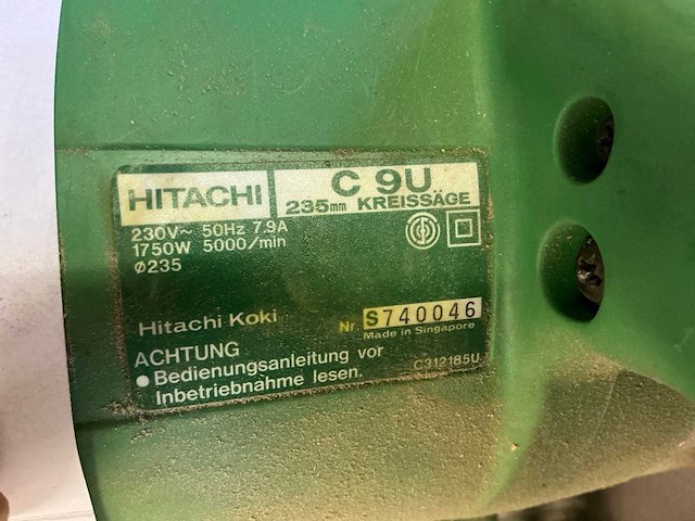 Hitachi c9u cirkelzaagmachine - afbeelding 4 van  4