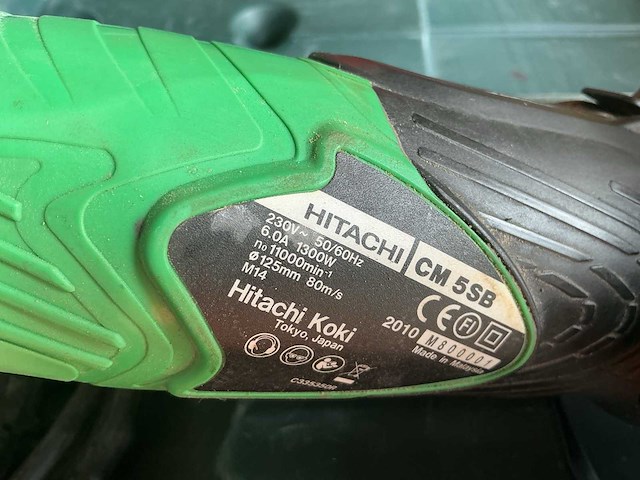 Hitachi cm 5sb haakse slijpmachine - afbeelding 2 van  2