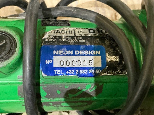 Hitachi d10va haakse boormachine - afbeelding 3 van  3