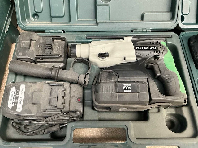 Hitachi dh 24dvc boorhamer (2x) - afbeelding 3 van  3