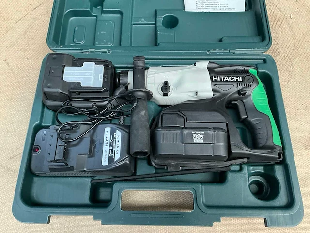 Hitachi dh 24dvc boorhamer - afbeelding 1 van  4