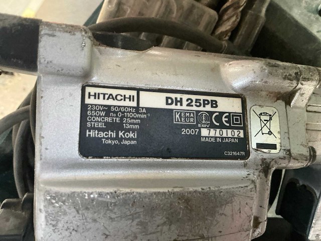 Hitachi dh 25pb boormachine - afbeelding 4 van  6