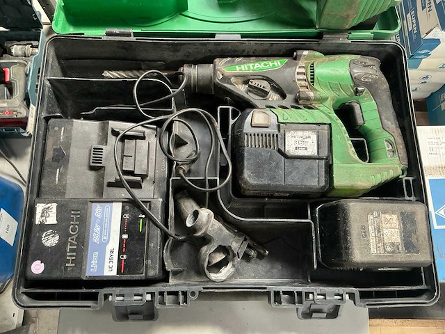 Hitachi dh 36 dl boormachine (2x) - afbeelding 2 van  3