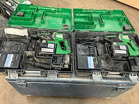 Hitachi dh 36dl accu boormachine (2x) - afbeelding 1 van  7