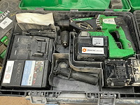 Hitachi dh 36dl accu boormachine (2x) - afbeelding 2 van  7