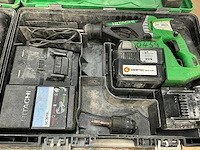 Hitachi dh 36dl accu boormachine (2x) - afbeelding 5 van  7