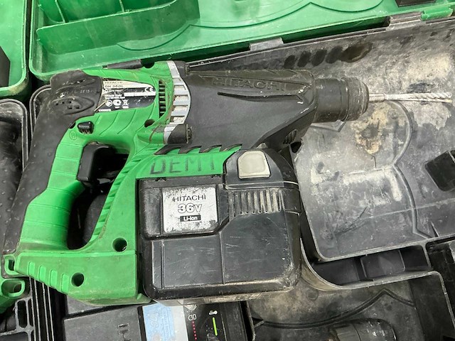 Hitachi dh 36dl accu boormachine (2x) - afbeelding 7 van  7