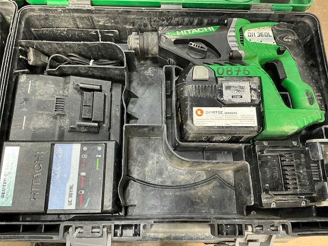 Hitachi dh 36dl accu boormachine (2x) - afbeelding 5 van  7