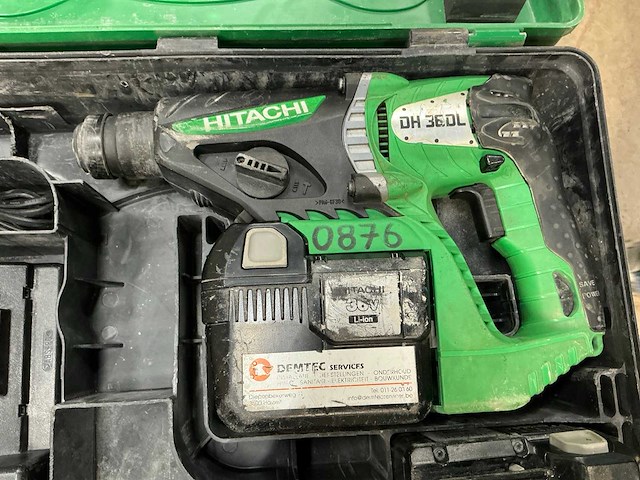 Hitachi dh 36dl accu boormachine (2x) - afbeelding 6 van  7