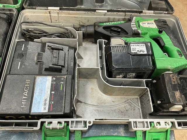 Hitachi dh 36dl accu boormachine (2x) - afbeelding 6 van  9